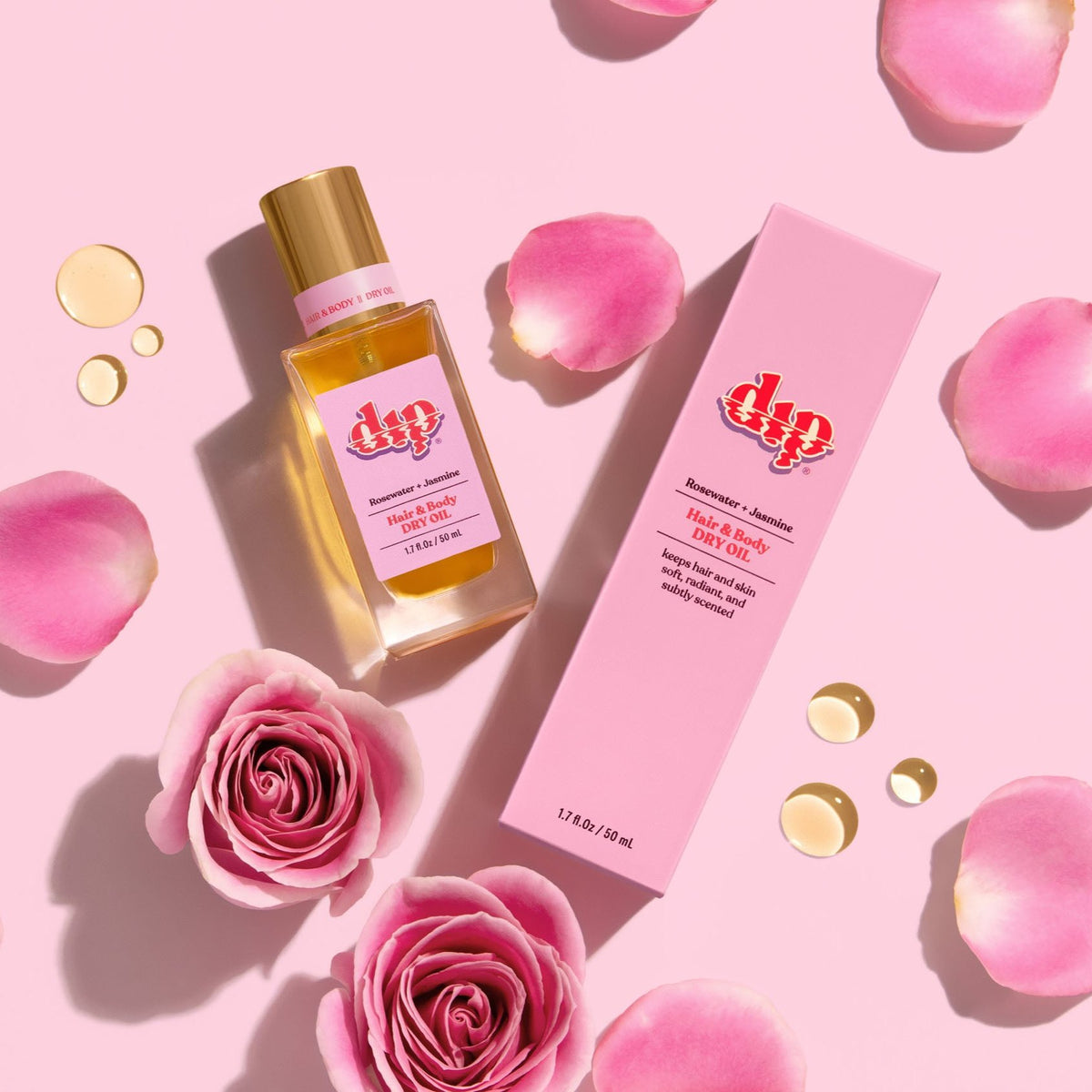 Hair & Body Dry Oil - Rosewater & Jasmine