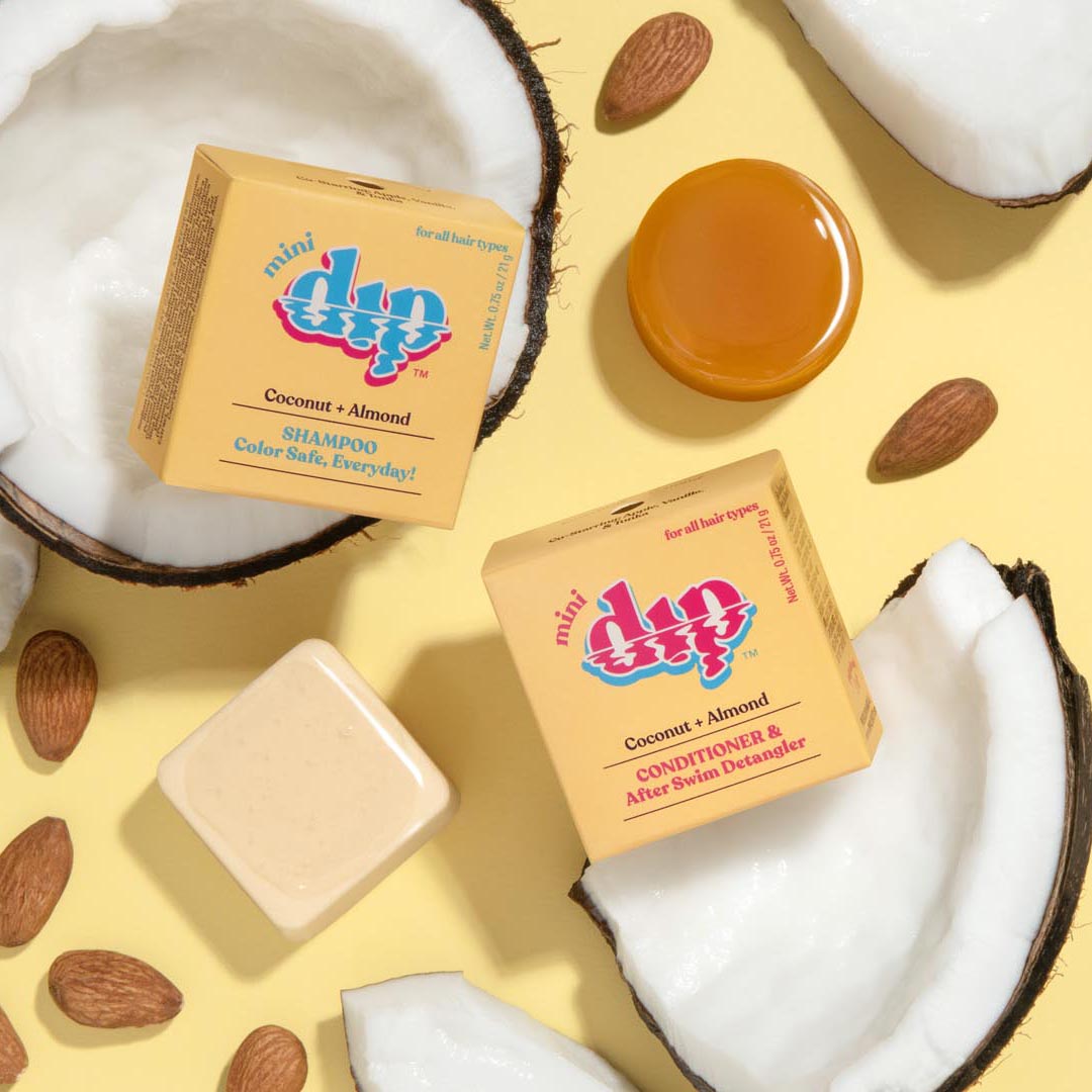 Coconut & Almond Shampoo and Conditioner Bars | Dip – dip