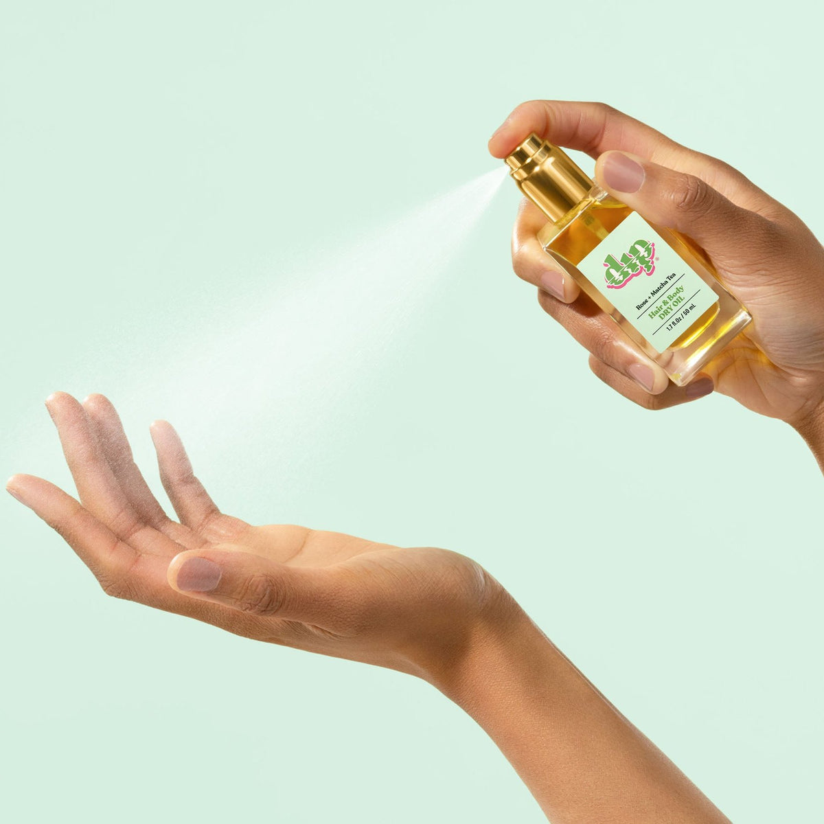 Hair & Body Dry Oil - Rose & Matcha Tea