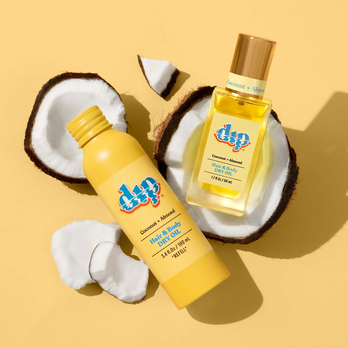 REFILL Hair & Body Dry Oil - Coconut & Almond