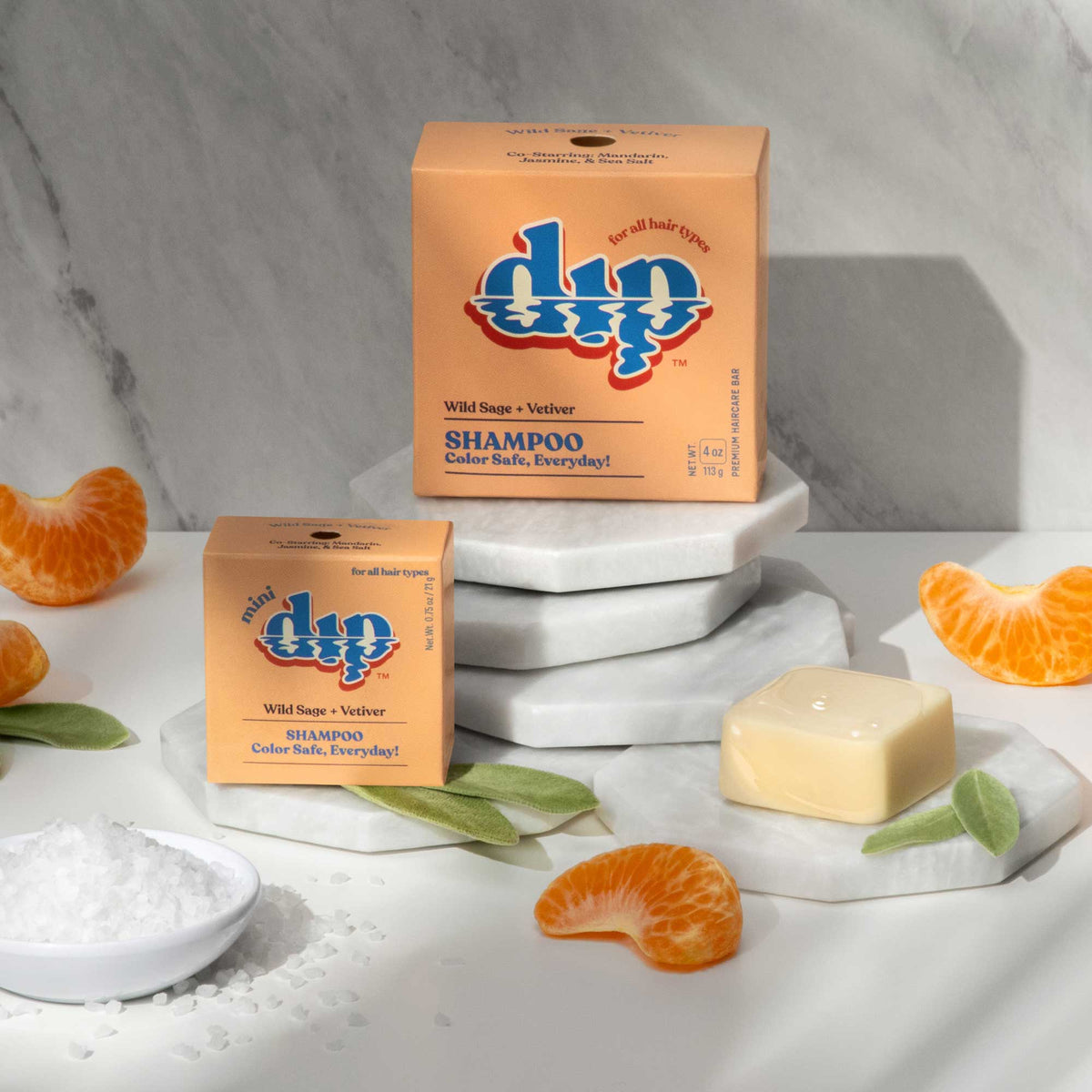 Dip Shampoo Triplet: Wild Sage & Vetiver - Full Size