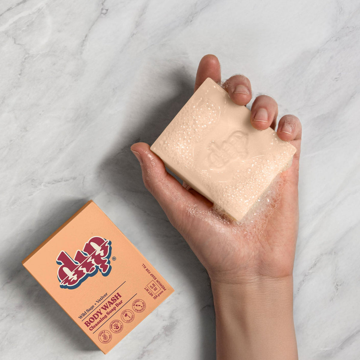 Body Wash Cleansing Soap Bar - Wild Sage & Vetiver