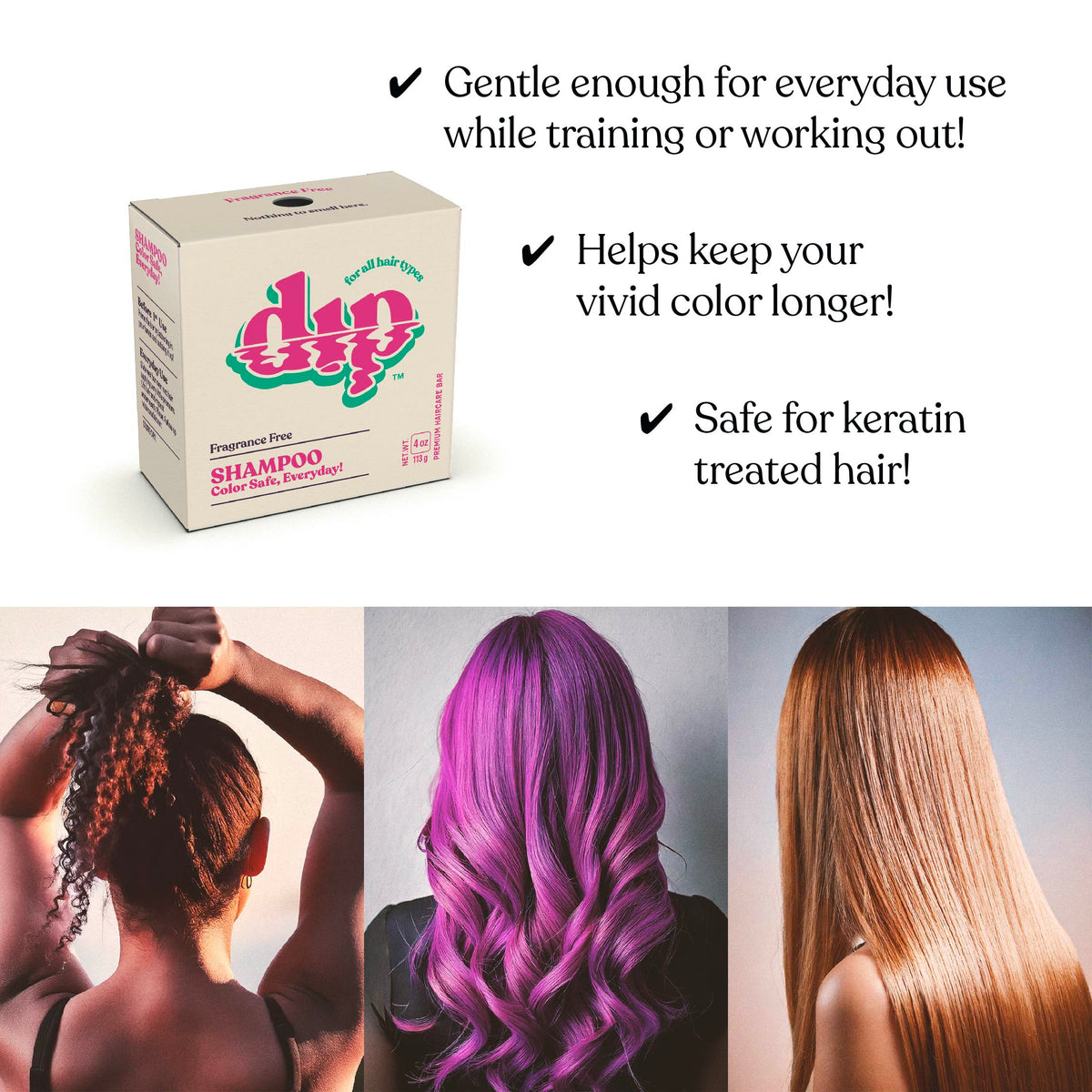 Color Safe Shampoo Bar for Every Day - Fragrance Free