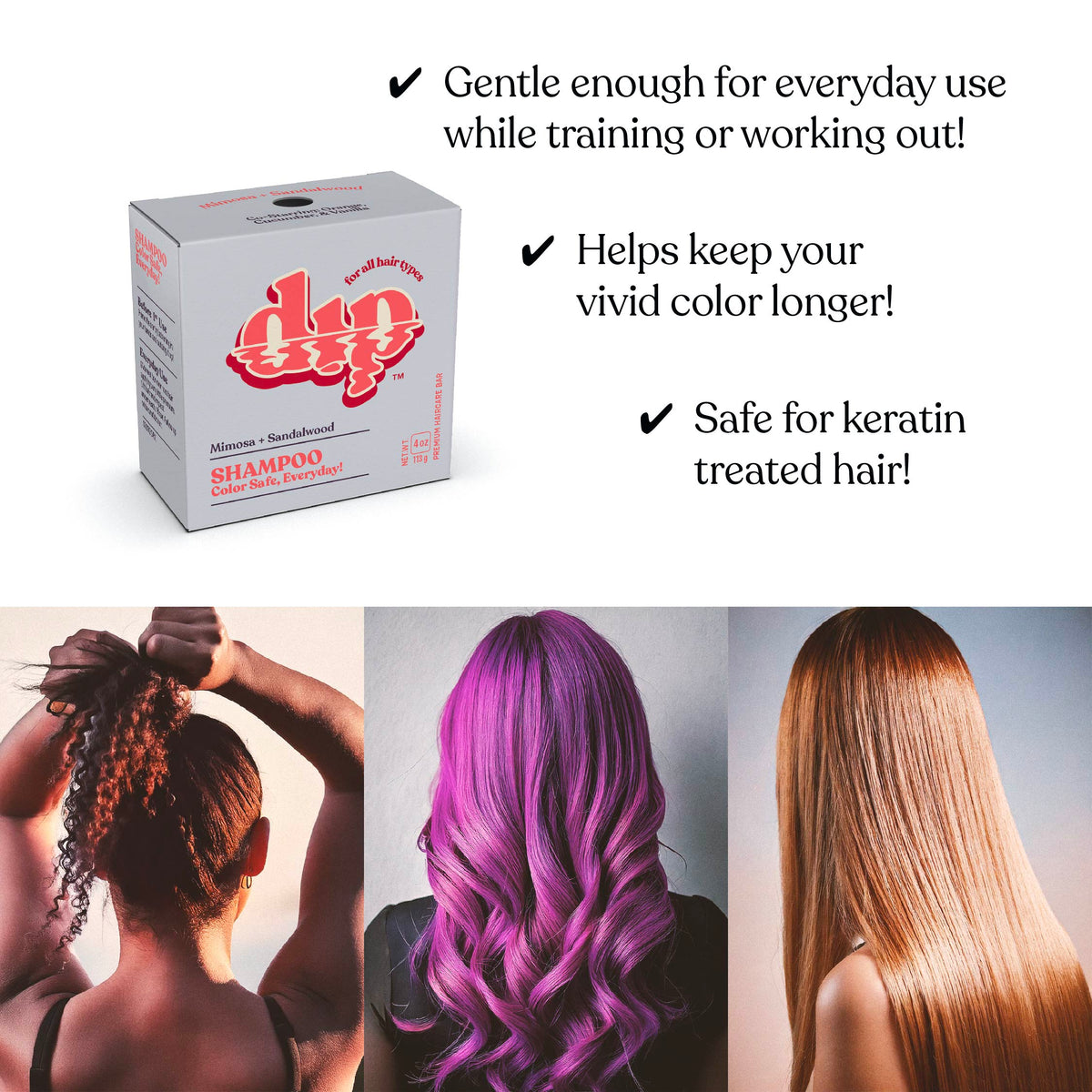 Color Safe Shampoo Bar for Every Day - Mimosa & Sandalwood