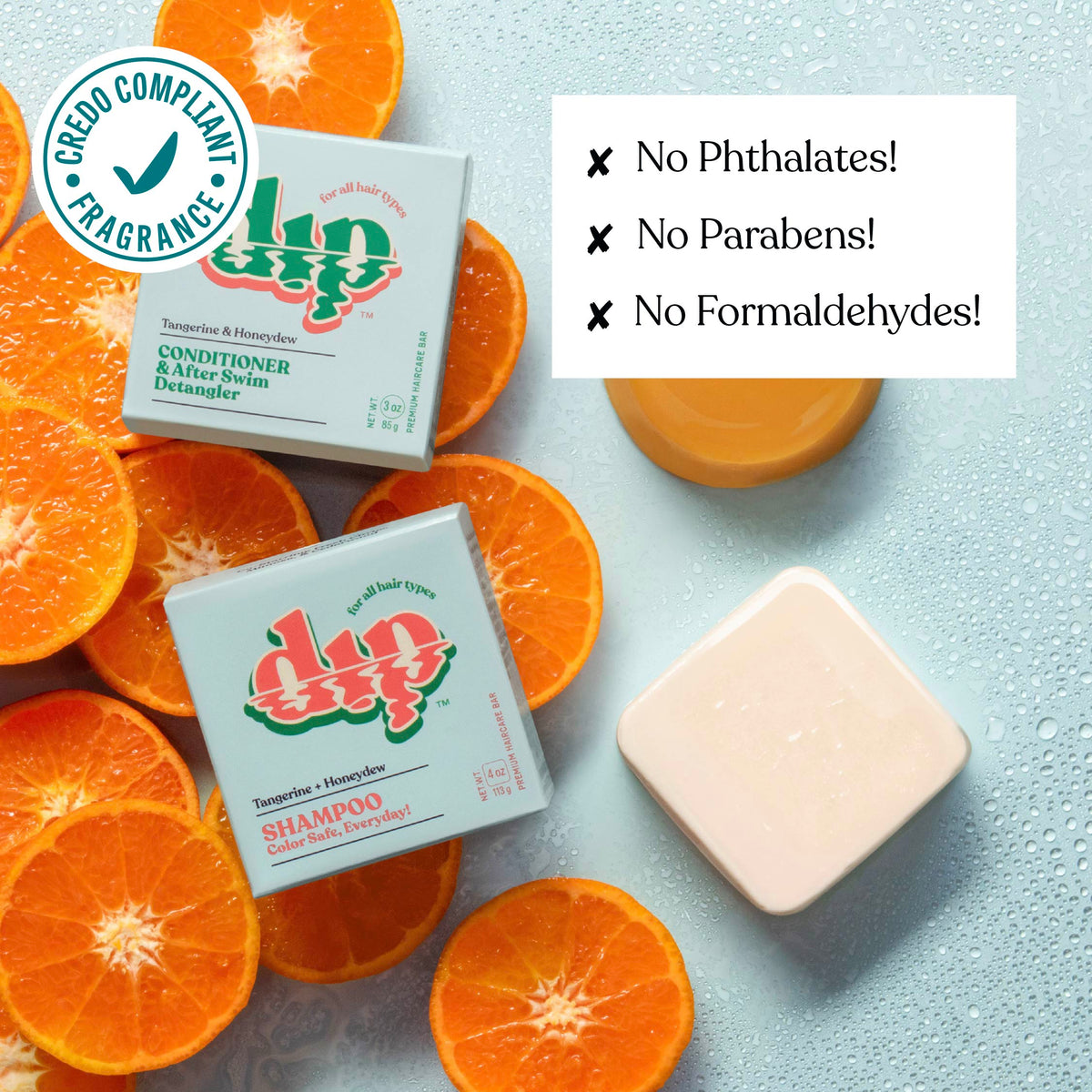 Color Safe Shampoo Bar for Every Day - Tangerine & Honeydew